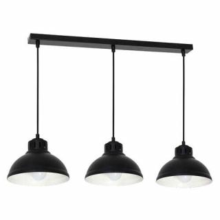 Lampa wisząca zwis żyrandol Luminex Sven 3x60W E27 czarny 9083