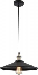 Lampa wiszącaz zwis Globo Knud 1x60W E27 czarny 15060