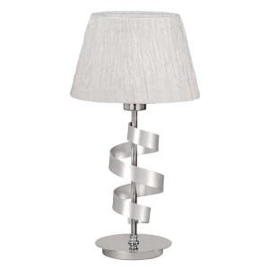 Lampka oprawa stołowa Candellux Denis 1x60W E27 chrom/biały 41-23476