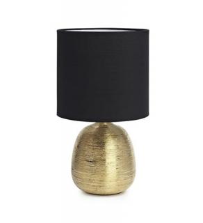 Lampka stołowa Markslojd Oscar 107068 1x60W E27 czarna/złota