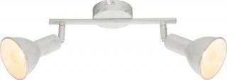 Listwa Globo Caldera 54648-2 lampa sufitowa spot 2x40W E14 biały / złoty patynowany