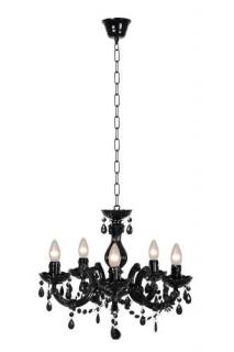 Lucide Arabesque 78351/05/30 lampa wisząca zwis 5x40W E14 czarna