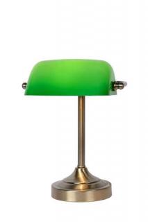 Lucide Banker 17504/01/03 lampa stołowa lampka 1x40W E14 zielona