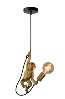 Lucide Chimp 10402/01/30 lampa wisząca zwis 1x60W E27 czarna - wysyłka w 24h