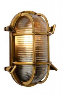 Lucide Dudley 11891/20/02 kinkiet zewnętrzny lampa ścienna ogrodowa IP65 1x60W E27 złoty
