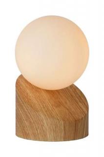 Lucide Len 45561/01/72 lampa stołowa lampka 1x5W G9 jasno drewniana / opal