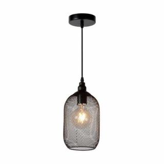 Lucide Mesh 43404/15/30 lampa wisząca zwis 1x60W E27 czarna