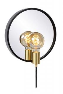 Lucide Reflex 36213/31/30 kinkiet lampa ścienna 1x25W E27 czarny/złoty
