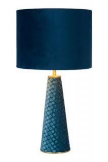 Lucide Velvet 10501/81/37 lampa stołowa lampka 1x40W E27 niebieska