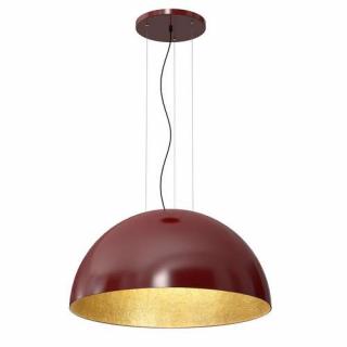 Luminex Compo 1693 lampa wisząca zwis 1x60W E27 czerwona/złota