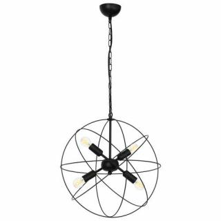Luminex Copernicus 1102 lampa wisząca zwis 4x60W E14 czarny
