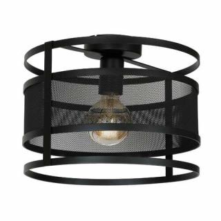 Luminex Rim 1120 plafon lampa sufitowa 1x60W E27 czarny - wysyłka w 24h