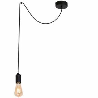 Luminex Spindel 3952 lampa wisząca zwis 1x60W E27 czarny