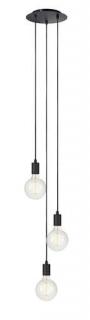 Markslojd Sky 106334 lampa wisząca zwis 3x60W E27 czarna