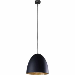 Nowodvorski Egg M 9022 lampa oprawa wisząca zwis 1x40W E27 czarna / złota