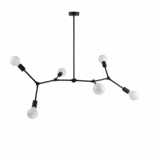 Nowodvorski Twig 9138 lampa wisząca zwis 6x60W E27 czarna - wysyłka w 24h