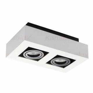 Oczko LED Kanlux Stobi natynkowe DLP 2x50W GU10 biała 26833