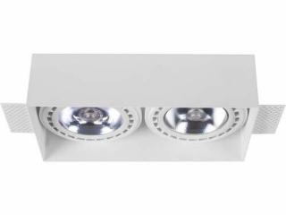 Oczko Nowodvorski Mod plus 9407 II lampa sufitowa oprawa downlight 2X75W GU10 ES111 białe