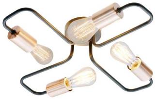 Plafon lampa sufitowa Candellux Herpe 4x60W E27 czarny 34-66923