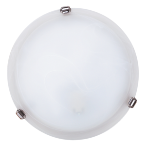 Plafon lampa sufitowa Rabalux Alabastro/Duna 1x60W E27 biały/chrom 3202 - wysyłka w 24h