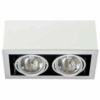 Plafon Nowodvorski Box 9472 II lampa sufitowa oprawa spot 2X75W GU10 ES111 biały