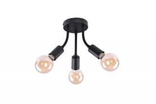 Rabalux Almus 6808 plafon lampa sufitowa 3x60W E27 czarny