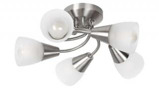 Rabalux Connor 5691 plafon lampa sufitowa 5x26W E27 złoty/biały