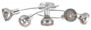 Rabalux Holly 5561 plafon lampa sufitowa 5x40W E14 srebrny