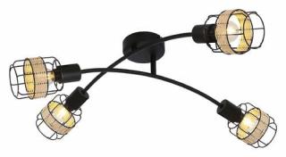 Rabalux Indiana 5282 plafon lampa sufitowa 4x25W E14 czarny