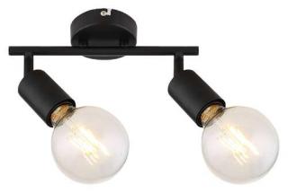 Rabalux Lamar 3987 plafon lampa sufitowa 2x40W E27 czarny