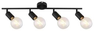 Rabalux Lamar 3989 plafon lampa sufitowa 4x40W E27 czarny