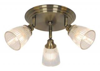 Rabalux Martha 5016 plafon lampa sufitowa 3x40W E14 brązowy/transparentny