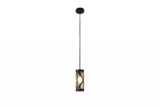 Rabalux Oberon 5338 lampa wisząca zwis 1x40W E14 brązowa/bursztynowa