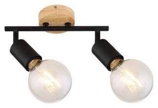 Rabalux Pablo 3977 plafon lampa sufitowa 2x40W E27 czarny