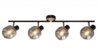 Rabalux Salazar 5400 plafon lampa sufitowa 4x40W E14 drewno/dymiony