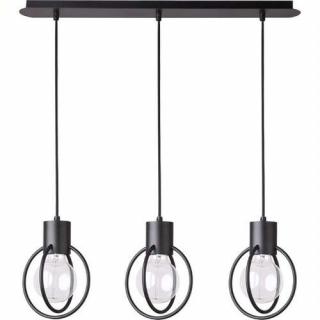 Sigma Aura Koło 31090 Lampa wisząca zwis oprawa 3x60W E27 czarna - wysyłka w 24h