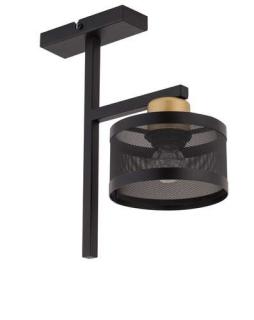 Sigma Off 32141 plafon lampa sufitowa 1x60W E27 czarna/złota - wysyłka w 24h