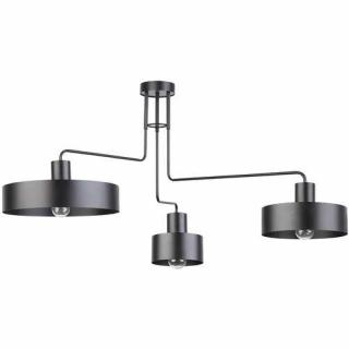 Sigma Vasco 3 31553 plafon lampa sufitowa 3x60W E27 czarny - wysyłka w 24h