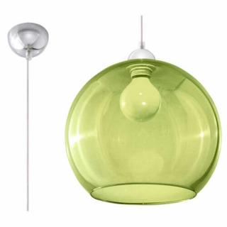 Sollux Ball SL.0254 Lampa wisząca zwis 1x60W E27 zielona