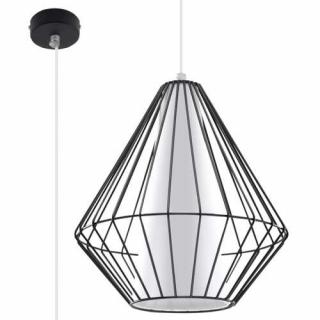 Sollux Demi SL.0298 Lampa wisząca zwis 1x60W E27 czarna