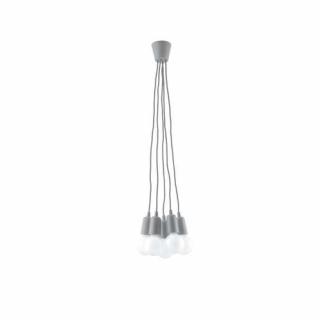 Sollux Diego SL.0577 lampa wisząca zwis 5x60W E27 szara