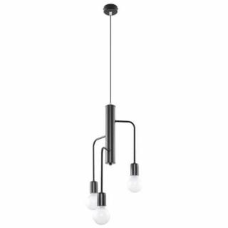 Sollux Duomo 3M SL.0302 Lampa wisząca zwis 3x60W E27 czarny