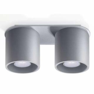 Sollux Orbis 2 SL.0055 Plafon lampa sufitowa 2x40W GU10 szary