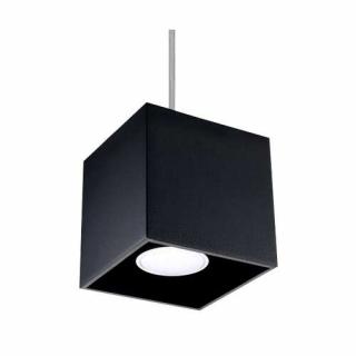 Sollux Quad 1 SL.0060 Lampa wisząca zwis 1x40W GU10 czarny - wysyłka w 24h