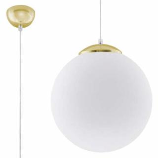 Sollux Ugo SL.0716 lampa wisząca 1x40W E27 biały/złoty - wysyłka w 24h