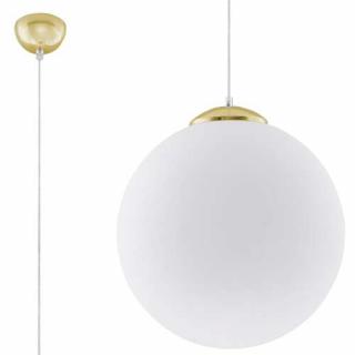 Sollux Ugo SL.0717 lampa wisząca 1x40W E27 biały/złoty - wysyłka w 24h