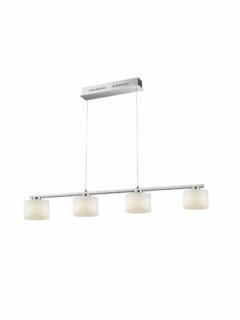 Trio Alegro 325510407 lampa wisząca zwis 4x6W LED 3000K nikiel mat / biały