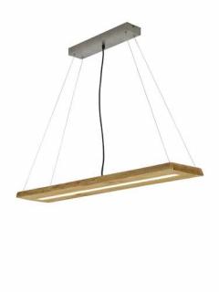 Trio Brad 323710130 lampa wisząca zwis 1x27W LED 3000K drewno naturalne