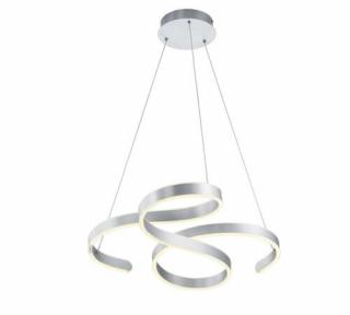 Trio Francis 371310105 lampa wisząca zwis wstęga 1x52W LED 3000K szczotkowane aluminium