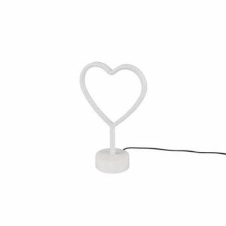 Trio HEART R55210101 lampa stołowa lampka figurka neon 1x1W LED Biały